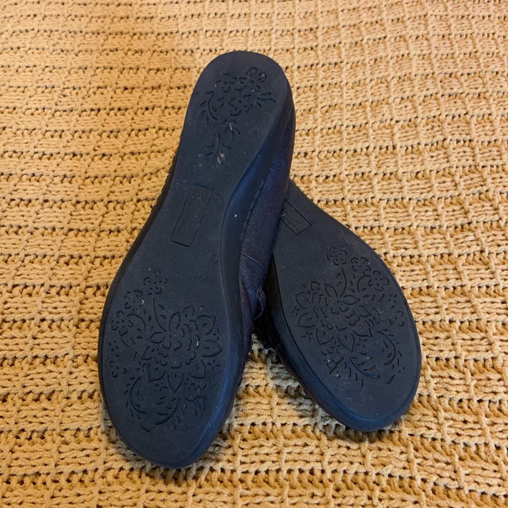 Leather ballet flats